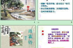 雨霖铃 课件,雨霖铃词作赏析与教学设计概览
